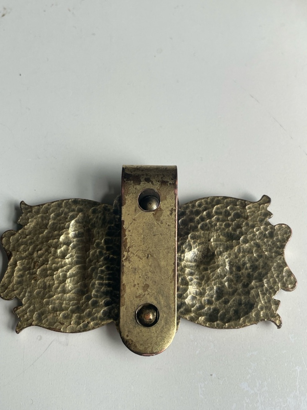 Religious Bronze-Tone Car Visor Clip - St. Christopher & Our Lady - Picture 5 of 6